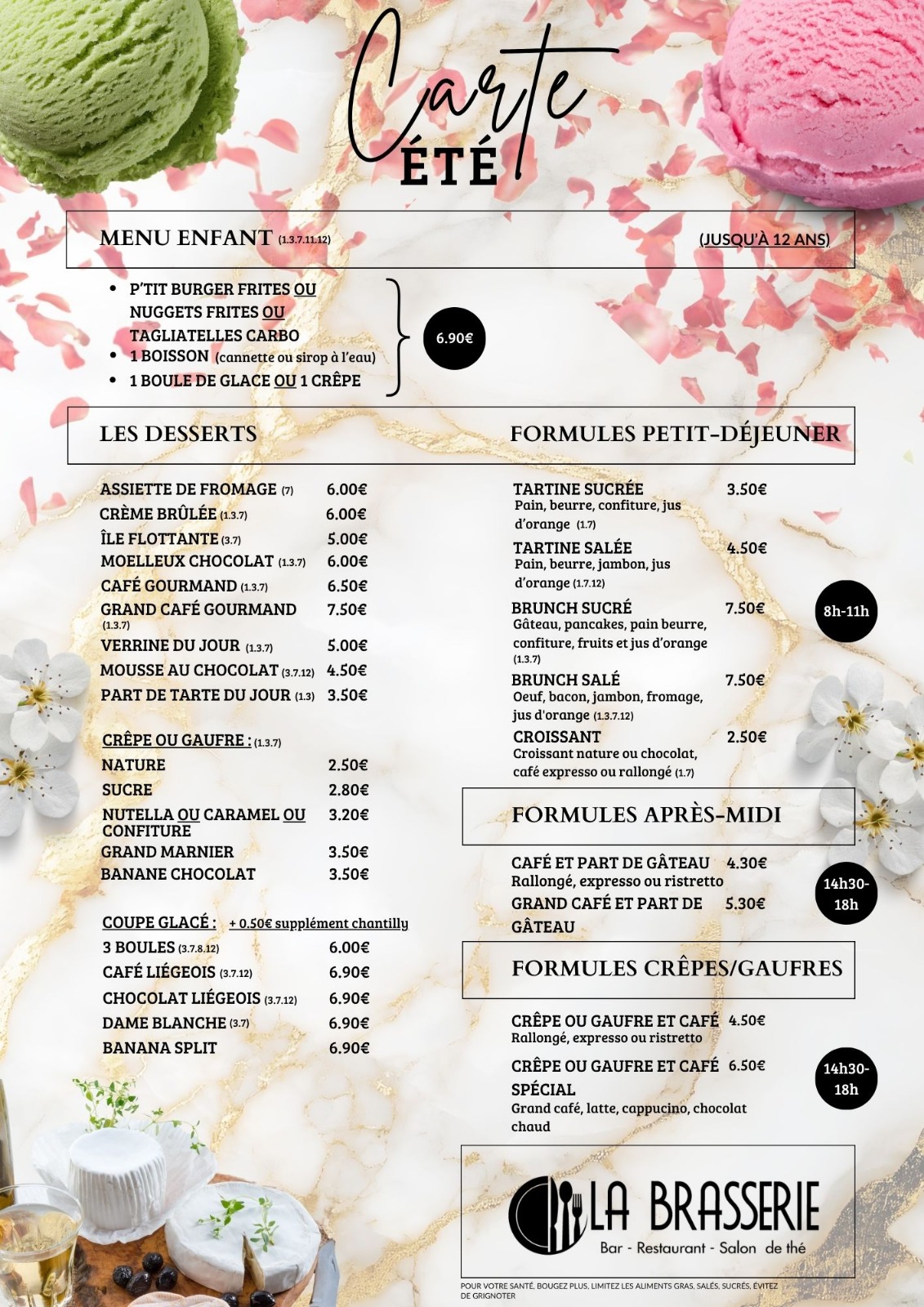 nos menus