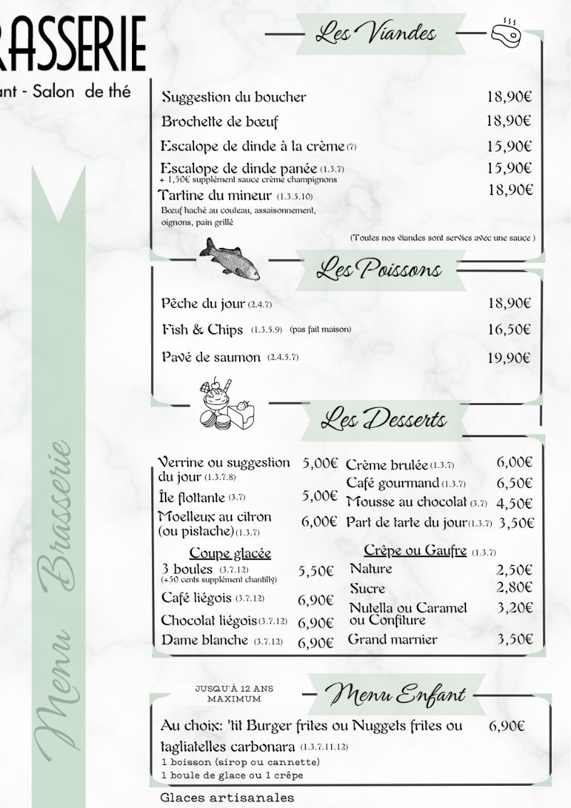 nos menus