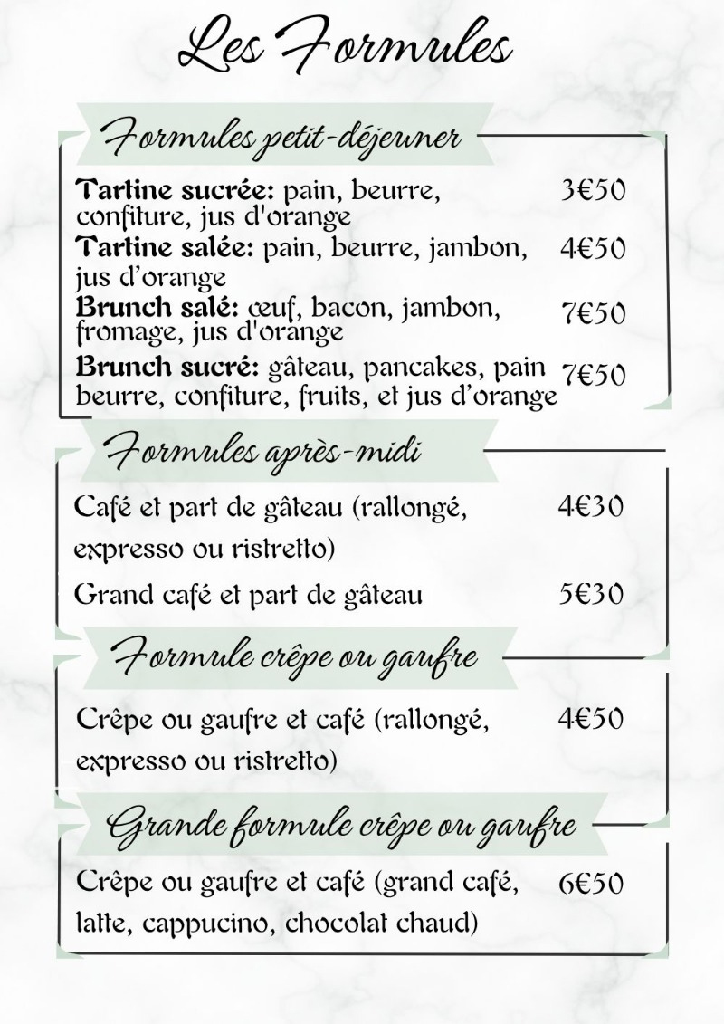 nos menus