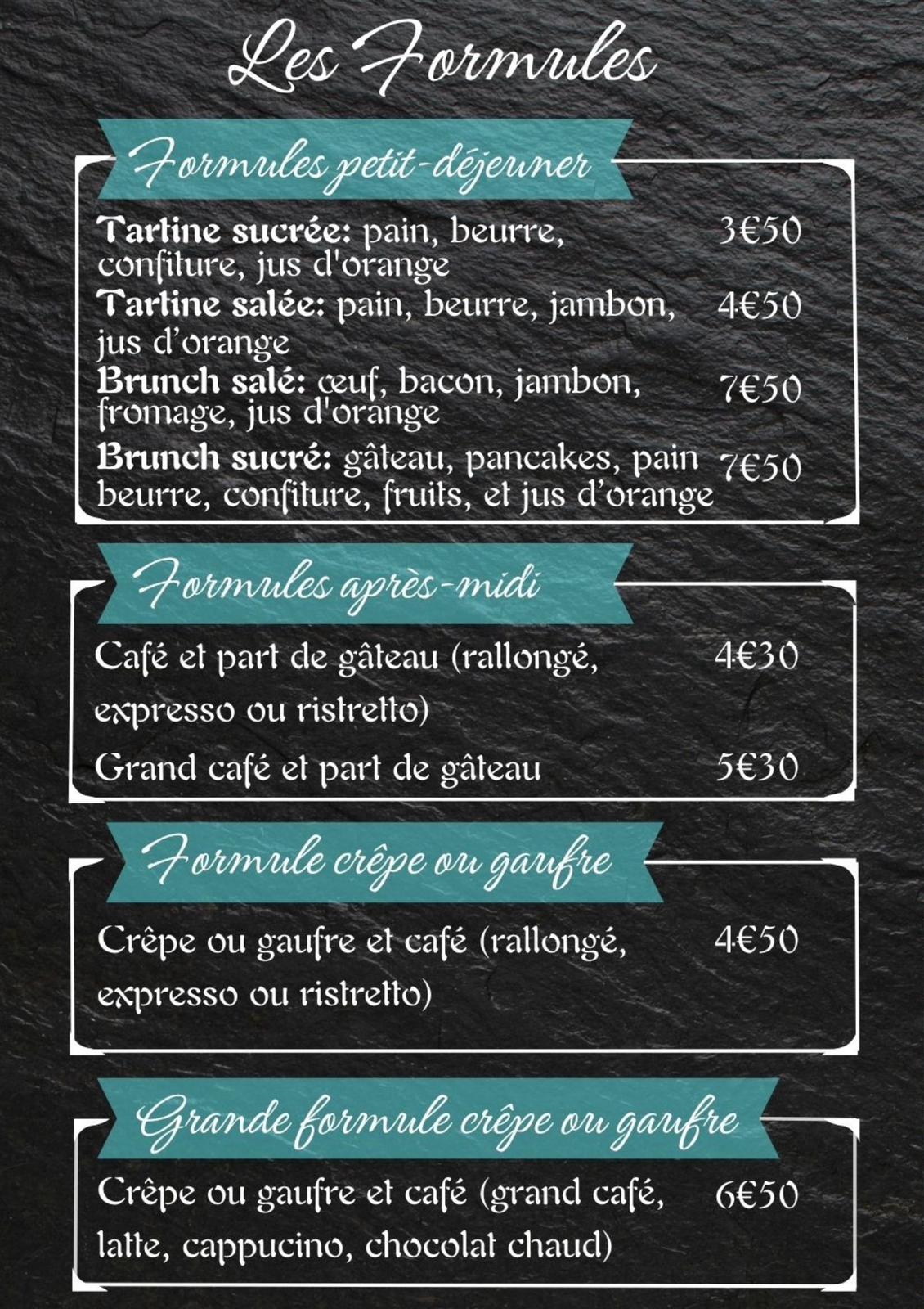 nos menus
