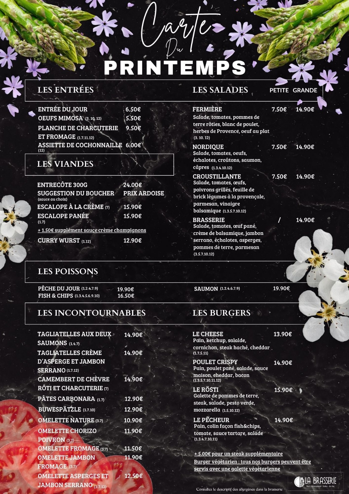 nos menus