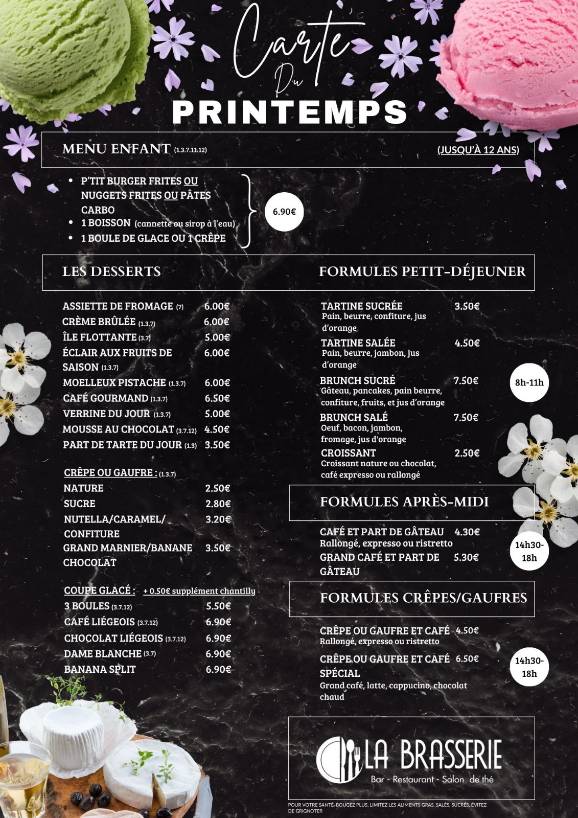 nos menus