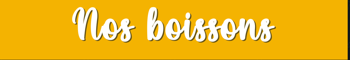 Nos boissons
